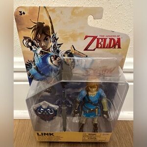 Legend Of Zelda Link With Master Sword & Shield Action Figure 2024 Jakks 42551
